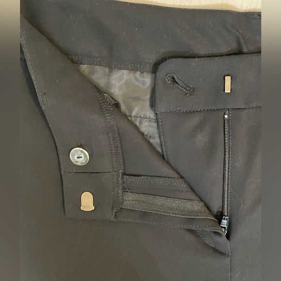 ANNE KLEIN NWT Sz 4, Retail $89 Deep Black Dress Pants; Mid Rise, Ankle Cropped. - Picture 9 of 15